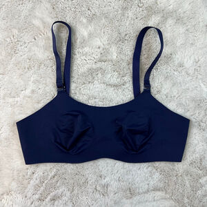 Knix Evolution Comfort Bra Size 2 Navy Blue Wireless Unpadded Adjustable